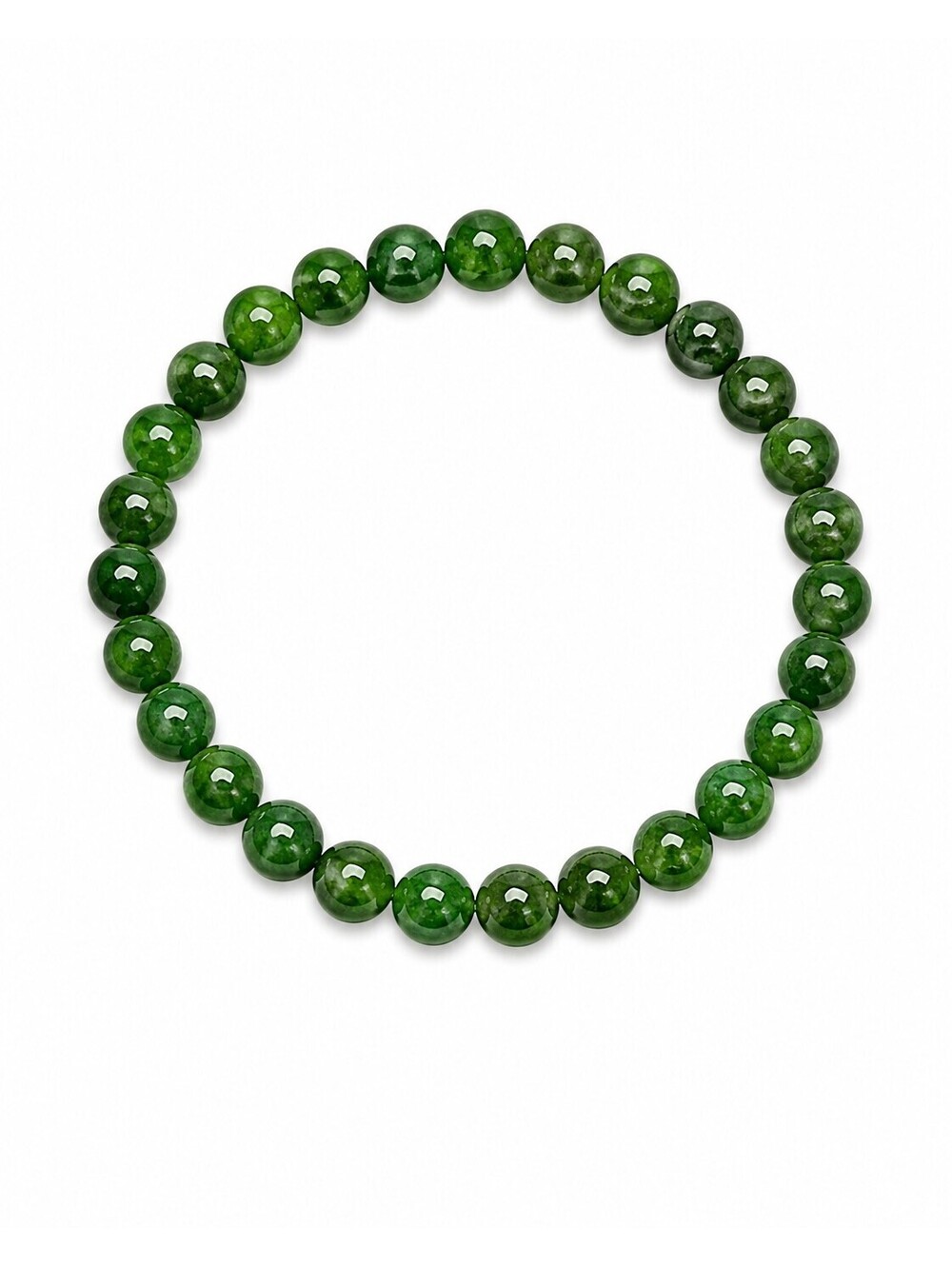 7mm Diopside Stretch Bracelet